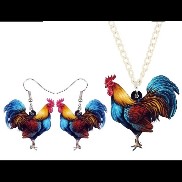 Ear rings and necklace - Picture 2 of 2